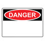 OSHA DANGER Blank Write-On Sign ODE-L_BLANK