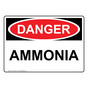 OSHA DANGER Ammonia Sign ODE-38000