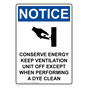 Portrait OSHA NOTICE Conserve Energy Keep Sign With Symbol ONEP-36804