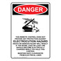 Portrait OSHA DANGER This Remote Control Sign With Symbol ODEP-13102