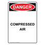Portrait OSHA DANGER Compressed Air Sign ODEP-1760