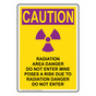 Portrait OSHA RADIATION CAUTION Radiation Sign With Symbol OREP-28574