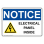 OSHA NOTICE Electrical Panel Inside Sign With Symbol ONE-28649
