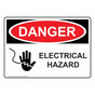OSHA DANGER Electrical Hazard Sign With Symbol ODE-2700