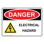 OSHA DANGER Electrical Hazard Sign With Symbol ODE-28638