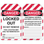 OSHA Locked Out Do Not Remove This Lock/Tag Lockout Tag CS435145