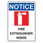 Portrait OSHA NOTICE Fire Extinguisher Inside Sign With Symbol ONEP-31033