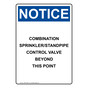 Portrait OSHA NOTICE Combination Sprinkler/Standpipe Sign ONEP-30891