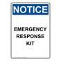 Portrait OSHA NOTICE Emergency Response Kit Sign ONEP-2760