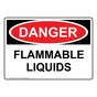 OSHA DANGER Flammable Liquids Sign ODE-16410