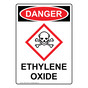 Portrait OSHA DANGER Ethylene Oxide Sign With GHS Symbol ODEP-38344