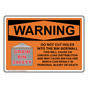 OSHA WARNING Grain Bin Silo Safety Sign With Symbol OWE-25374