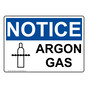 OSHA NOTICE Argon Gas Sign With Symbol ONE-33443