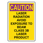 Portrait OSHA RADIATION CAUTION Laser Radiation Avoid Exposure Sign OREP-33054