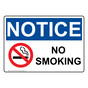 OSHA NOTICE No Smoking Sign With Symbol ONE-4765