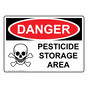 OSHA DANGER Pesticide Storage Area Sign With Symbol ODE-5215