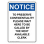 Portrait OSHA NOTICE To Preserve Confidentiality Please Sign ONEP-35067