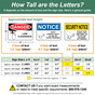 Letter Size Guide for Various Sign Dimensions