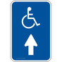 Handicap Symbol Sign With Up Arrow PKE-18498