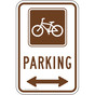 Bicycle Parking Sign with Arrows PKE-16999