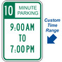 10 Minute Parking Sign for Parking Control PKE-21370