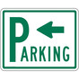 Parking Sign With Left Arrow PKE-21575
