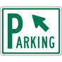 Parking Sign with Left Up Arrow PKE-21585