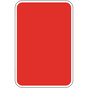 Blank Reflective Red Sign