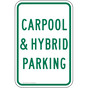 Carpool & Hybrid Parking Sign for Parking Control PKE-13788
