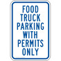 Food Truck Parking Sign for Parking Control PKE-18373