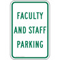 Faculty And Staff Parking Sign PKE-22165