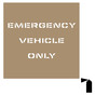 Emergency Vehicle Only Stencil NHE-19064