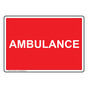 Ambulance Sign NHE-27580