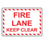 Fire Lane Keep Clear Sign NHE-6870