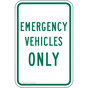 Emergency Vehicles Only Sign for Parking Control PKE-21145