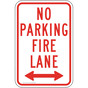 No Parking Fire Lane Sign With Arrows PKE-21165
