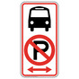 Pictogram Bus No Parking Left / Right Arrow Sign PKE-39522