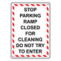 Portrait Stop Parking Ramp Closed For Sign NHEP-34962_WRSTR