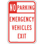 Emergency Vehicles Exit Sign for Parking Control PKE-15453