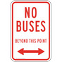No Buses Sign for Parking Control PKE-15465