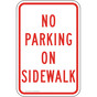 No Parking On Sidewalk Sign for Parking Control PKE-20145