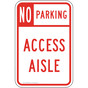 No Parking Access Aisle Sign PKE-20960-Hawaii