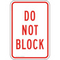 Do Not Block Sign for Parking Control PKE-22105