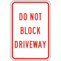 Do Not Block Driveway Sign for Parking Control PKE-22110