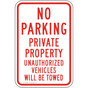 No Parking Private Property Sign PKE-22280