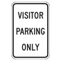 Reflective Visitor Parking Only Sign CS271812