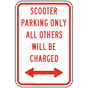 Scooter Parking Only Reflective Sign PKE-37103
