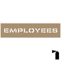 Employees Stencil for Parking Control NHE-19092
