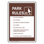 Park Rules Sign for Alcohol / Drugs NHE-17264