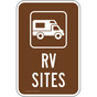RV Sites Sign for Recreation PKE-16887